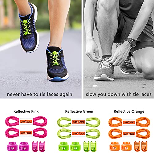 Image of UpUGo Elastic Shoe Laces, No Tie Shoe Laces Tieless for Kids, Adults, Elderly, One Size Fit All