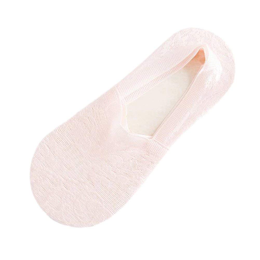 Digital Shoppy Women Cotton Lace Anti skid Liner Socks Elastic Ankle Socks