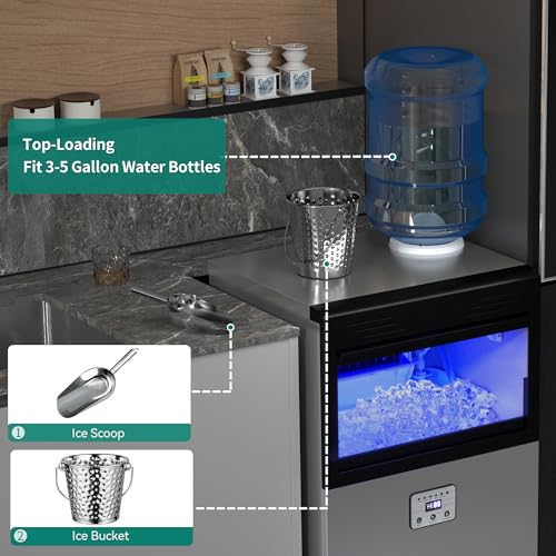 Yitahome COMMERCIAL ICE MAKER MACHINE Under Counter, Large Free Standing Ice Maker Undercounter For Home Bar Restaurants Bar thumb #5