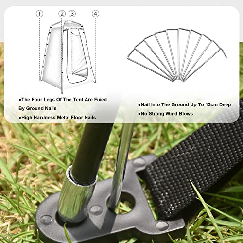 Carpa portátil para camping con ducha y vestidor miniatura 5