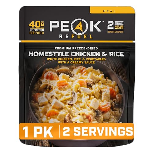 Peak Refuel Homestyle Chicken and Rice Freeze-Dried Camping Meal