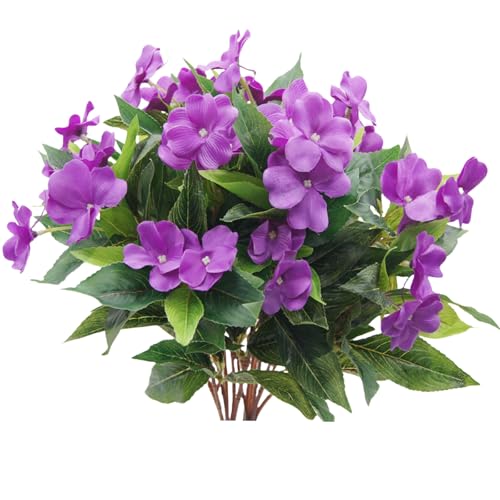 FERIAL Künstliche Impatiens Blumenstrauß 2 Stück