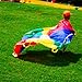 Allusweet 6ft Rainbow Parachute with Handles - Fun Parachute Toy for Kids & Gym Class