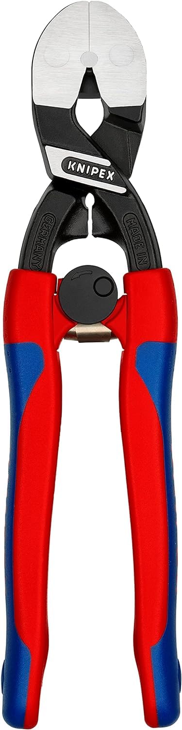 KNIPEX Cortante de fuerza para corte a ras para metal blando y plástico con fundas esbeltas en dos componentes 200 mm, 72 62 200