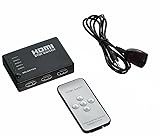 HDMI-Splitterschalter, 5 Anschlüsse, IR-Fernbedienung, 1080p, für HDTV, PS3