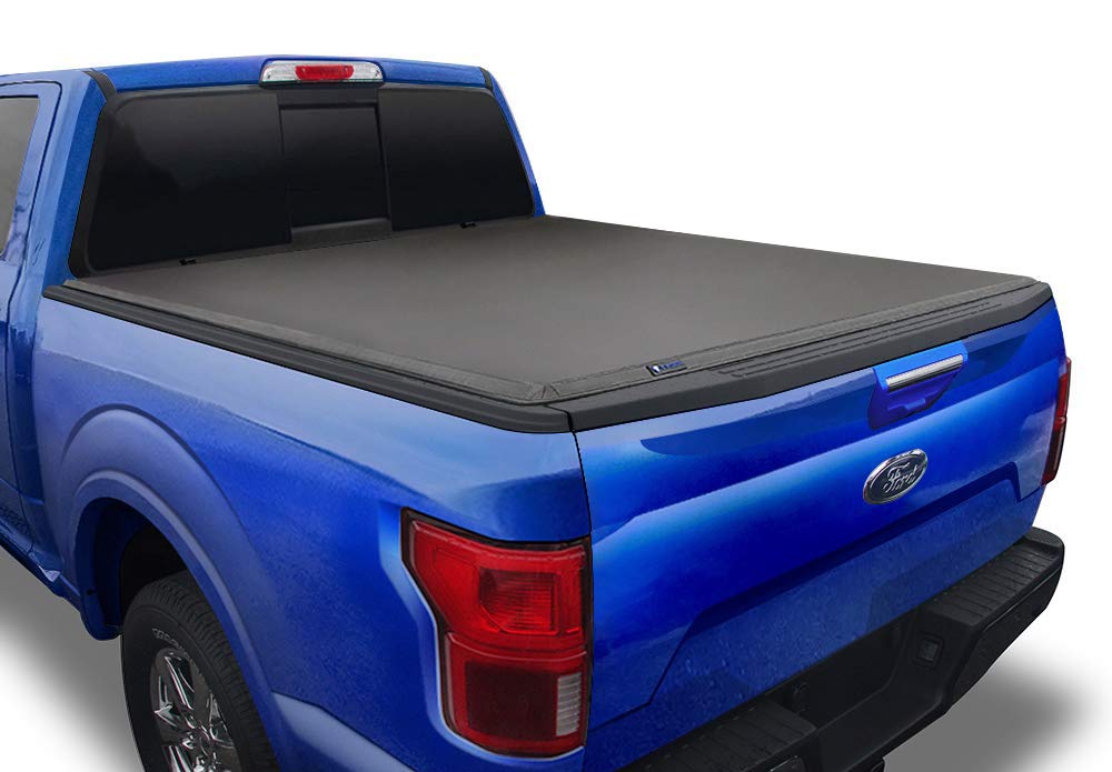 Amazon Com Tyger Auto Black Soft Top T3 Tri Fold Truck Tonneau Cover Tg Bc3f1019 Works With 2009 2014 Ford F 150 Excl Raptor Series Styleside 5 5 Bed For Models Without Utility Track System 5 5