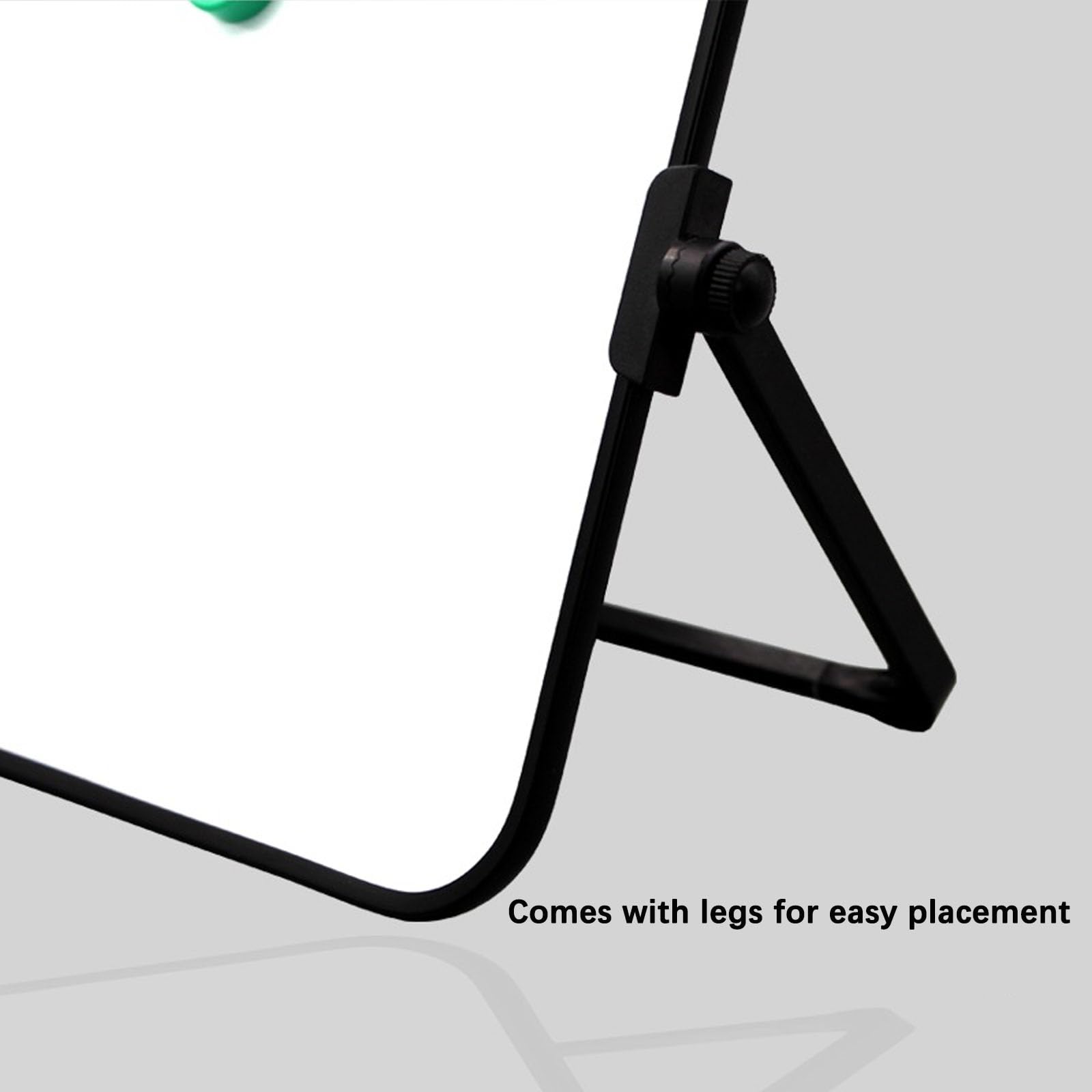 Whiteboard Magnetwand, kleine doppelseitige Whiteboard Trocken abwischbare, A4 Format Magnettafel Magnetwand, mit trocken abwischbaren Stiften, Radiergummi, Magneten, Halterung, 30x21cm
