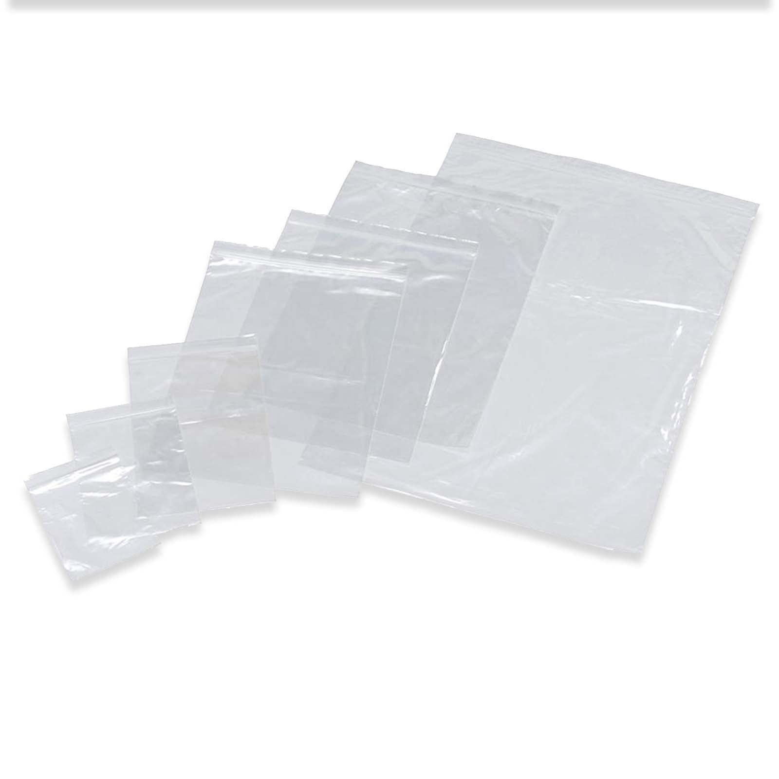 Grip Seal Bags Reusable Resealable Strong Zip Lock Bags Clear Poly Plastic Storage Spice Pouches Food Jewellery Bags Recyclable (5000, 5.5x5.5")
