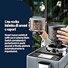 De’Longhi Rivelia – Perfetto Macchina da Caffè Automatica, LatteCrema Montalatte Automatico, 16 Bevande in un Solo Tocco, Display Touch a Colori, Contenitori Intercambiabili, Grigio (EXAM440.55.G)