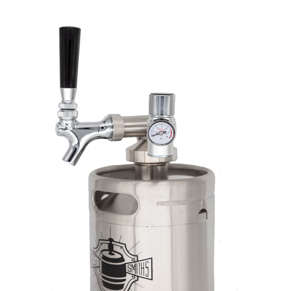 Keg Smiths 128 oz Portable Draft Keg System CO2 Regulated Stainless