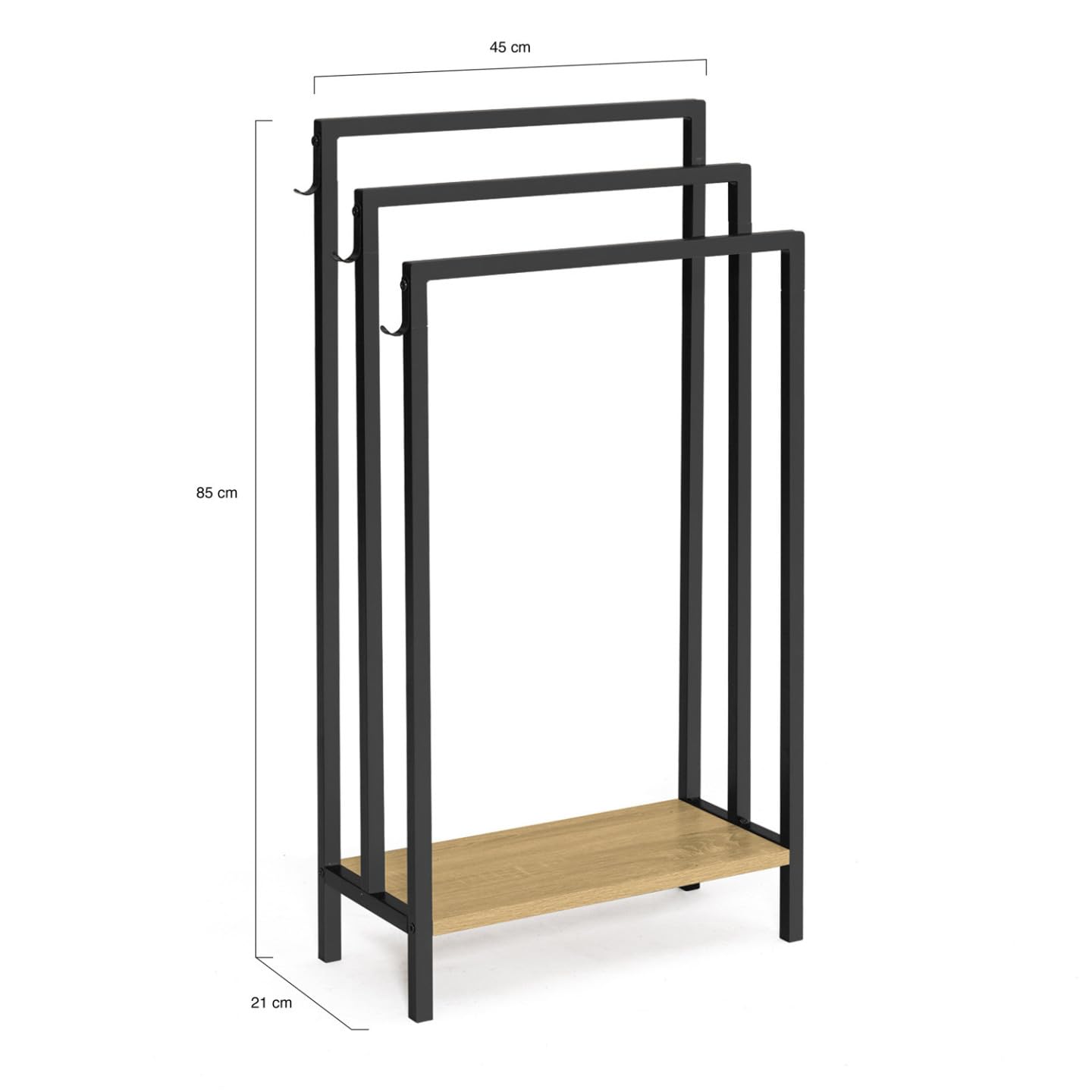 Porte Serviette Salle de Bain | Bambou, Design, Mural | Paris Prix