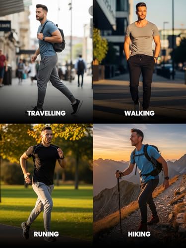 Image of XENOVAURBAN Joggers for Men | Casual wear 100% Combed Cotton Joggers | Unisex fit with Back and Side Pockets