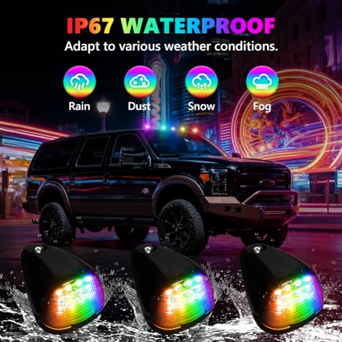 Lámparas LED RGB para techo Cab para Ford 1999-2016 5 Piezas miniatura 6