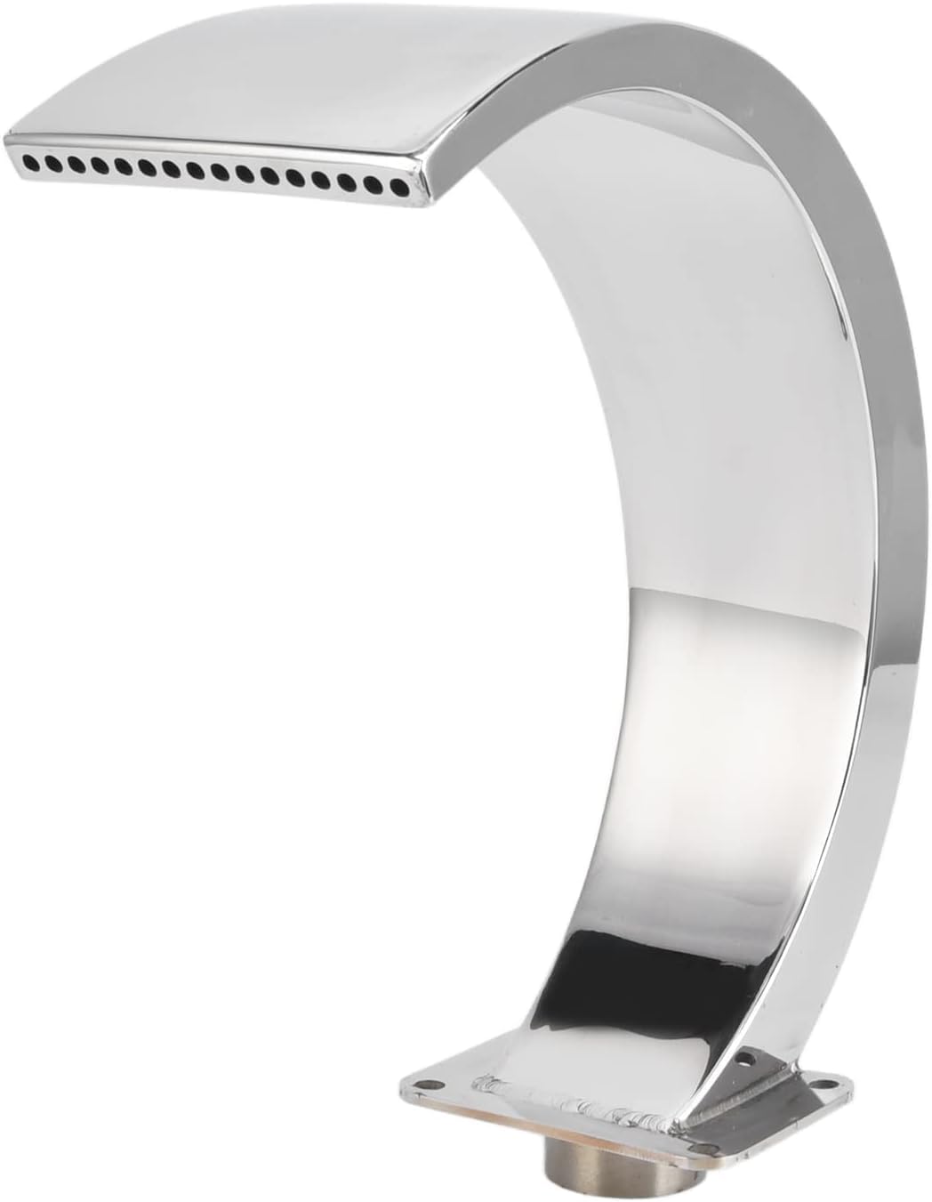 Déversoir de Cascade en Acier Inoxydable 304, Fontaine de Jardin extérieure élégante au Design arqué, idéale pour décorer Un Bassin ou Une terrasse, Durable et Facile à Installer, 26,4 x 9,9