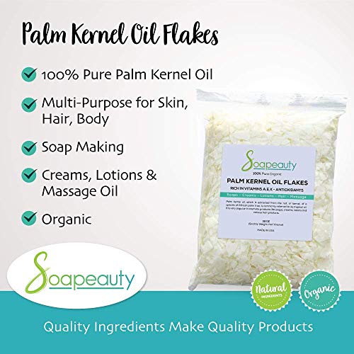 Soapeauty MX1_142385379459_D4 Palm Kernel Oil Flakes | Pure Unrefined Palm Kernel Oil Flakes For Soap Making & Cosmetics thumb #2