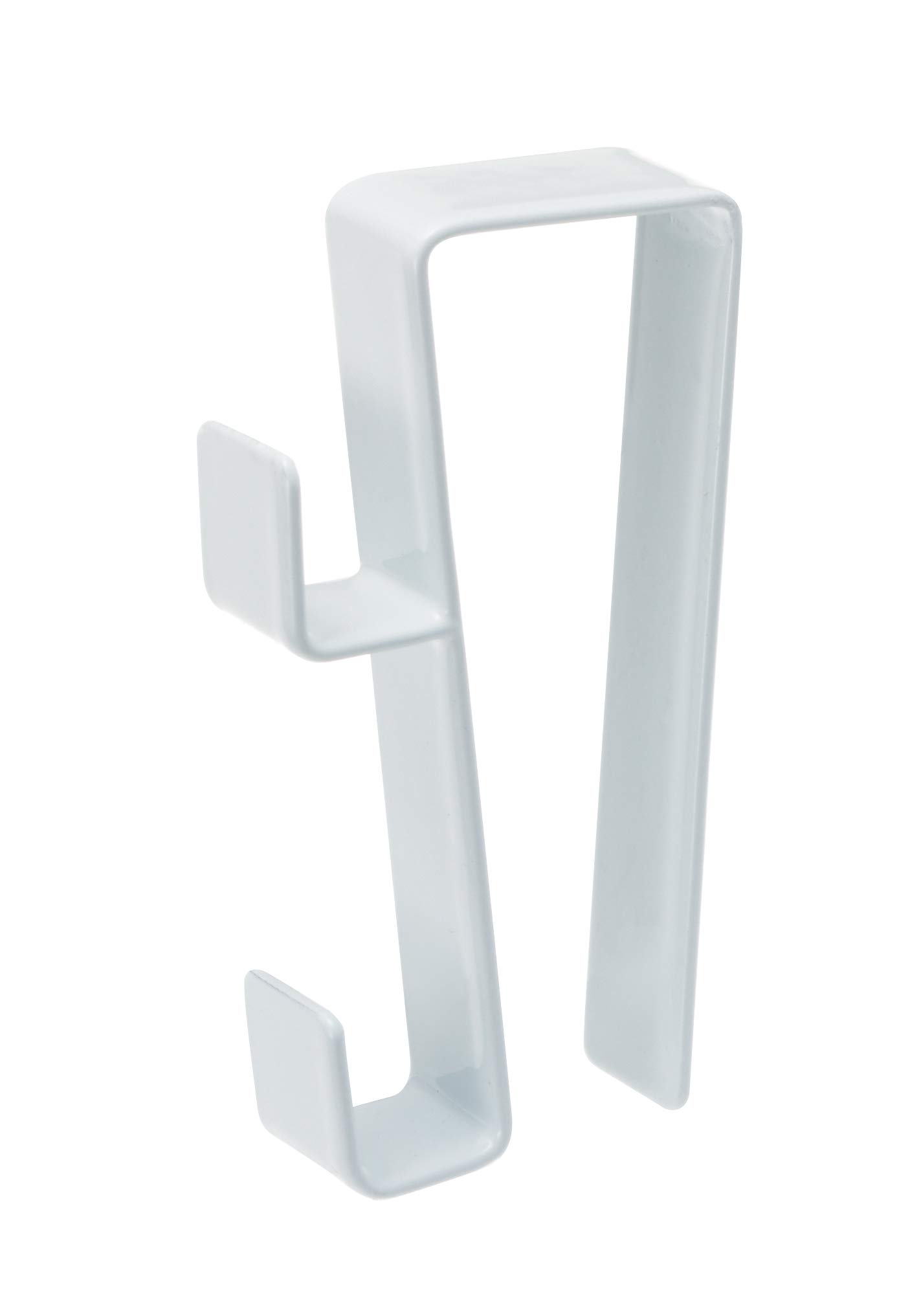 Yamazaki 2782 TOWER Under-Sink Hook x2, white, Steel, Minimalist, 1.5 x 3.8 x 7.2 cm