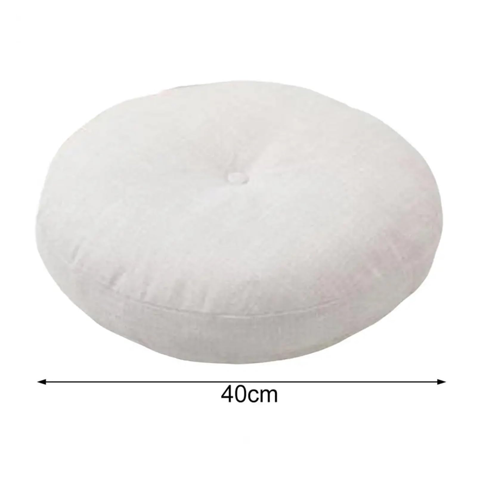 Grube siedzisko podłogowe, Poduszka do medytacji na siedzisko i oparcie 40 cm bawełna lniana wielokolorowa(Rose Red)