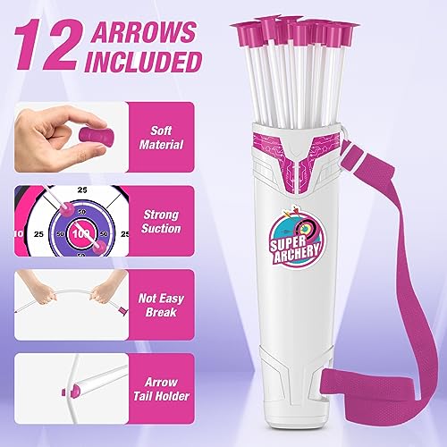Hyes 988-672A1 Bow And Arrow For Kids, Led Light Up Archery Set thumb #3