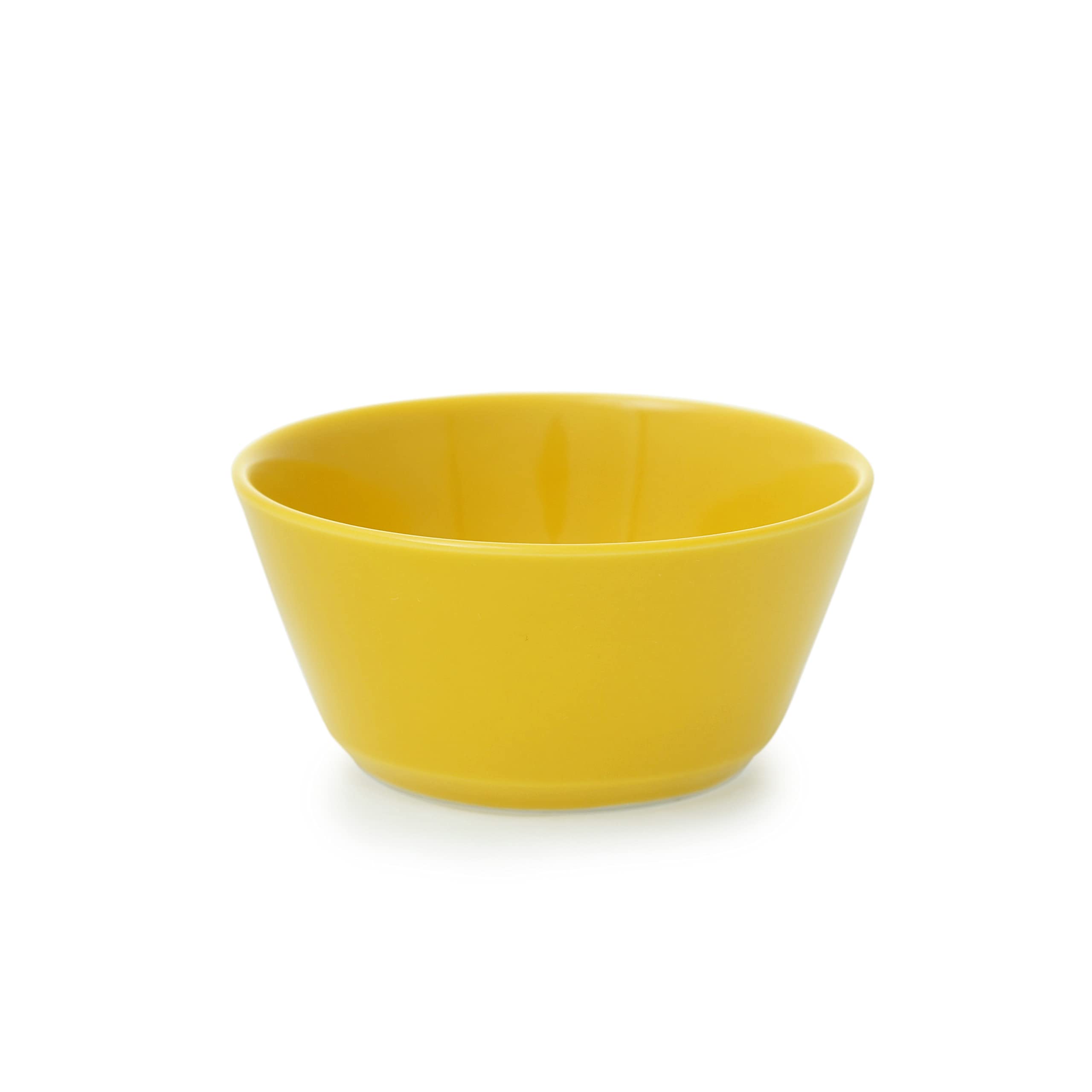Natural69 【 Hasami Ware 】 Irotoridori Bowl M Yellow / Natural69 Hasamiyaki Tableware Bowl M Microwave Dishwasher Compatible, Made in Japan, Colorful, Stylish, Cute, Scandinavian, Japanese Tableware : 