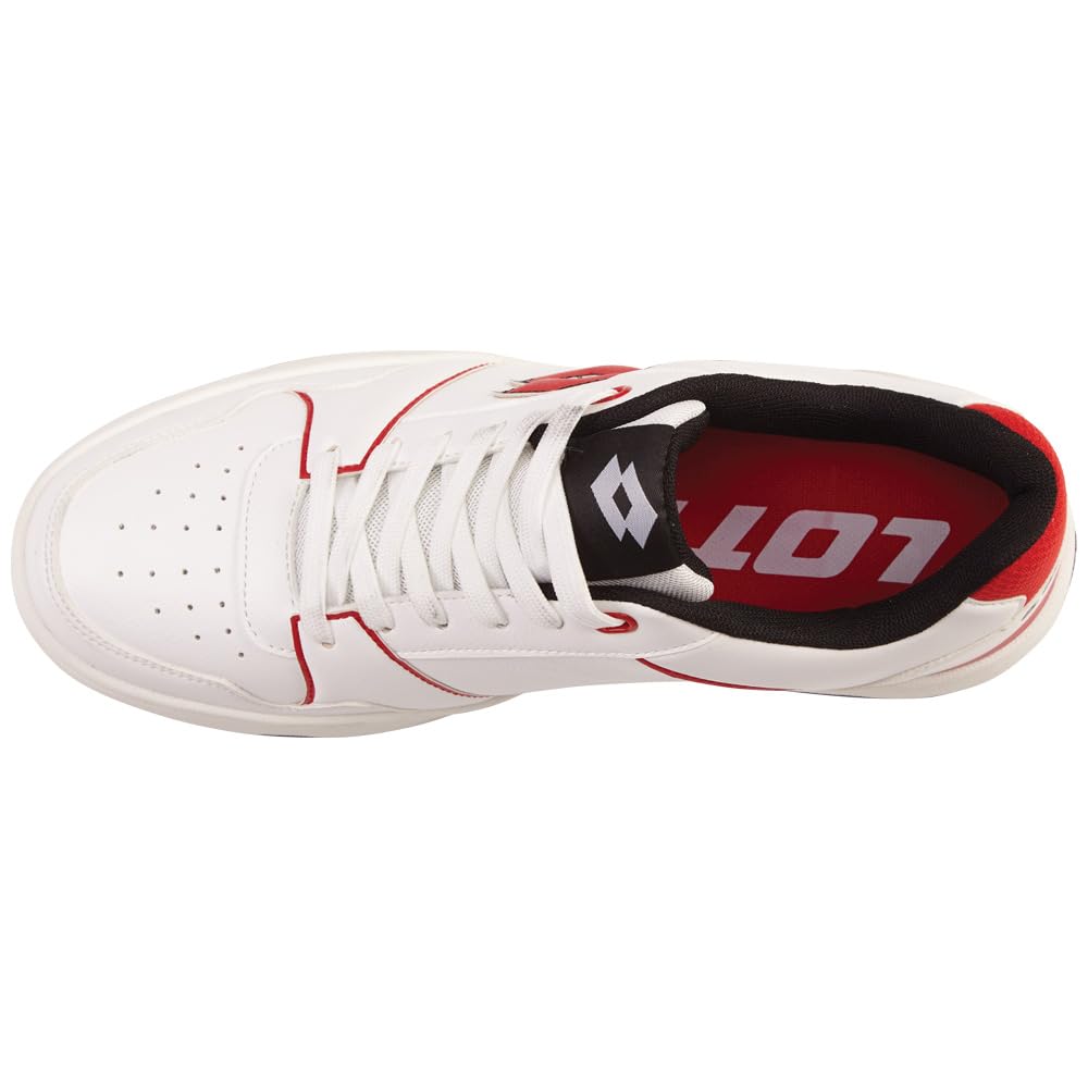 Lotto Stylecode: 2400580U Boxscore Unisex Sneaker im 80er Jahre Retro Look für Damen und Herren I mit Drehpunkt für mehr Wendigkeit und kontrastfarbener Öse