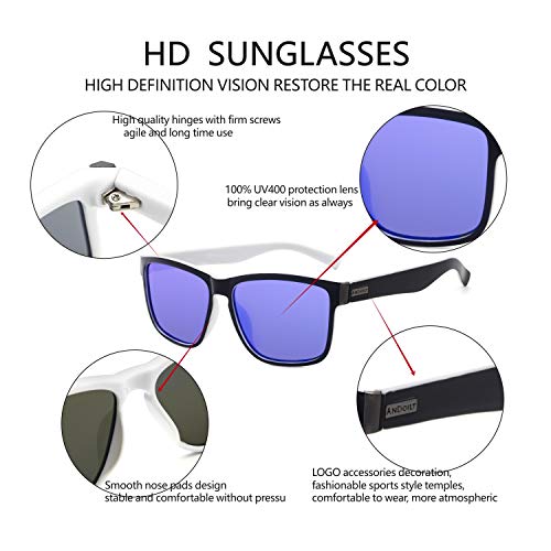 Image of ANDOILT Sport Polarized Square Sunglasses