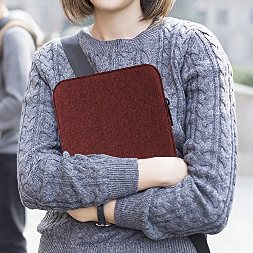 Image of MoKo 9-11 Inch Tablet Sleeve Bag Carrying Case Fits New 11inch iPad Air M4, iPad A16 2025, iPad Pro 11 M4, Air 5 /4 /3, iPad 10 /9 /8th Gen, Tab S8 /S9 11 inch, Tablet Carrying Case, Wine Red