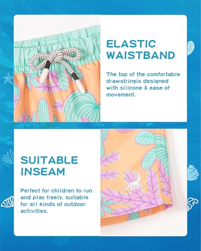 Image of SURF CUZ Boys Swim Trunks Toddler Swim Shorts UPF 50+ Bathing Suit for Boy Swimsuit Quick Dry Mesh Beach Boardshorts Swimwear