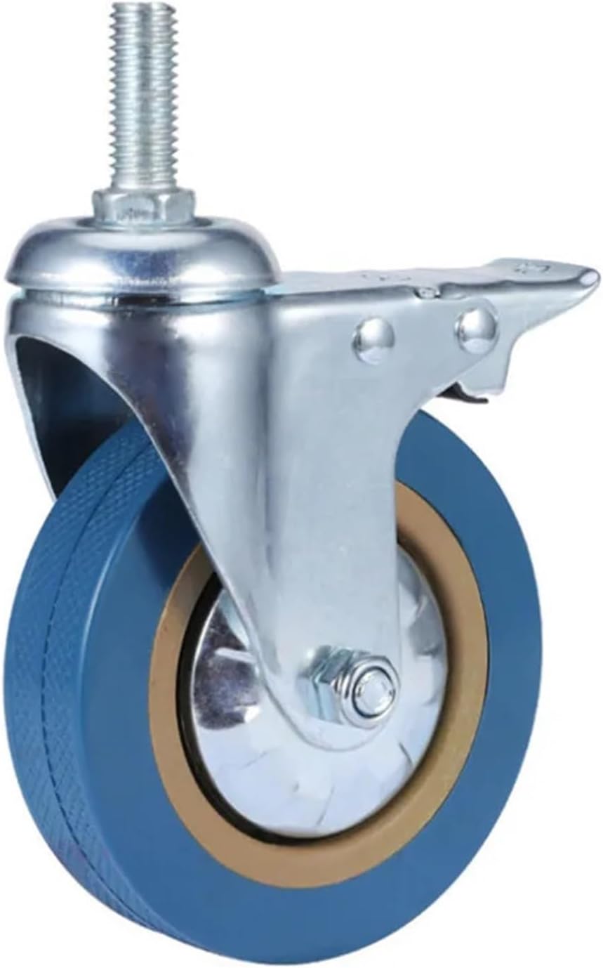 2.5インチ ヘビーデューティー ステムキャスターホイール ブレーキプレート付き 産業機器用キャスターホイール(2.5inch ri