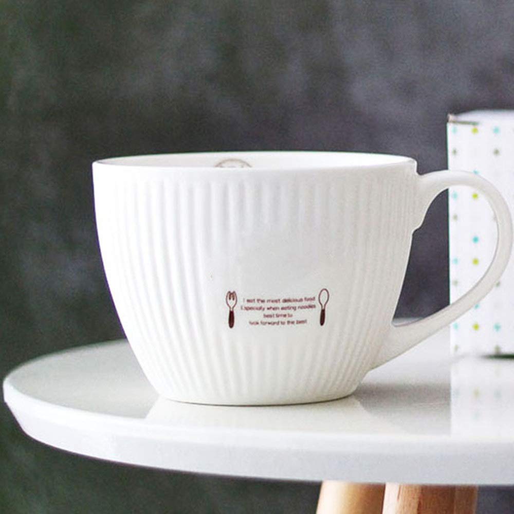 Tazza in Ceramica Retrò Colazione Francese Tazza Di Ceramica Grande Capacità 600 Ml Regalo Perfetto For Le Vacanze per L'uso Quotidiano