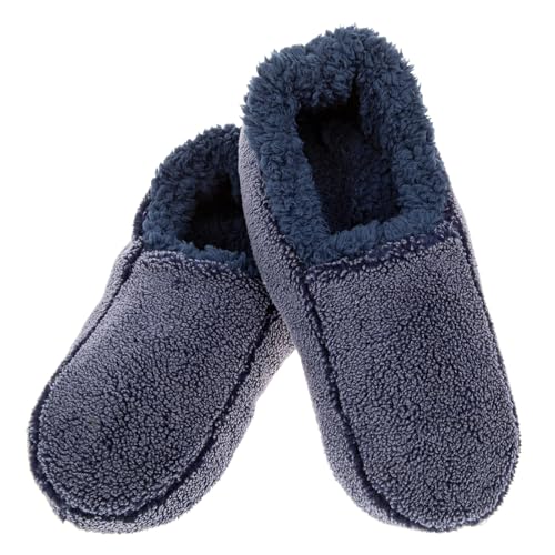 Pantoufles sherpa super douces homme bicolores chausson chaud