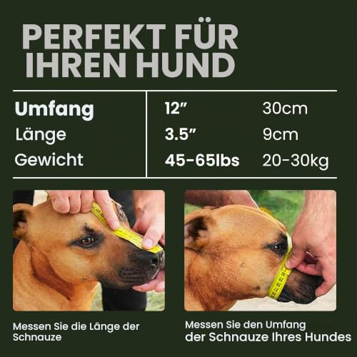 BronzeDog Maulkorb für Hunde aus Metall – Amstaff Drahtkorb mit verstellbaren Lederriemen für große Hunde
