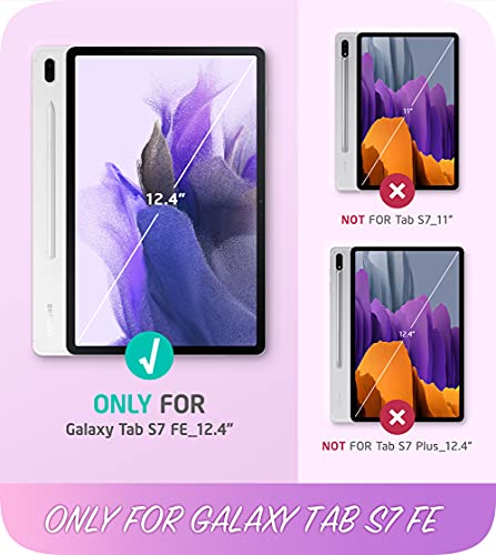 Image of i-Blason Cosmo Case for Samsung Galaxy Tab S7 FE 12.4 inch 2021 Release Only, Full-Body Trifold with Built-in Screen Protector Protective Smart Cover with Auto Sleep /Wake & Pencil Holder (Ameth)