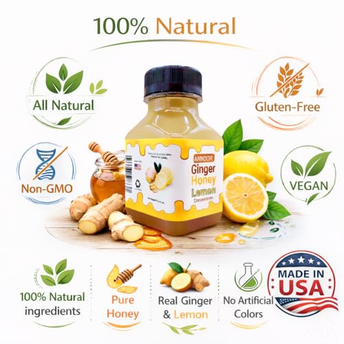 Jugo concentrado de Jengibre, Limón y Miel 8.5 Fl Oz miniatura 6