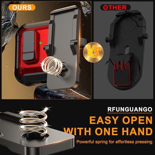Image of RFUNGUANGO for AirPods 5 /4 Case (2026 /2024) with Lock, Red