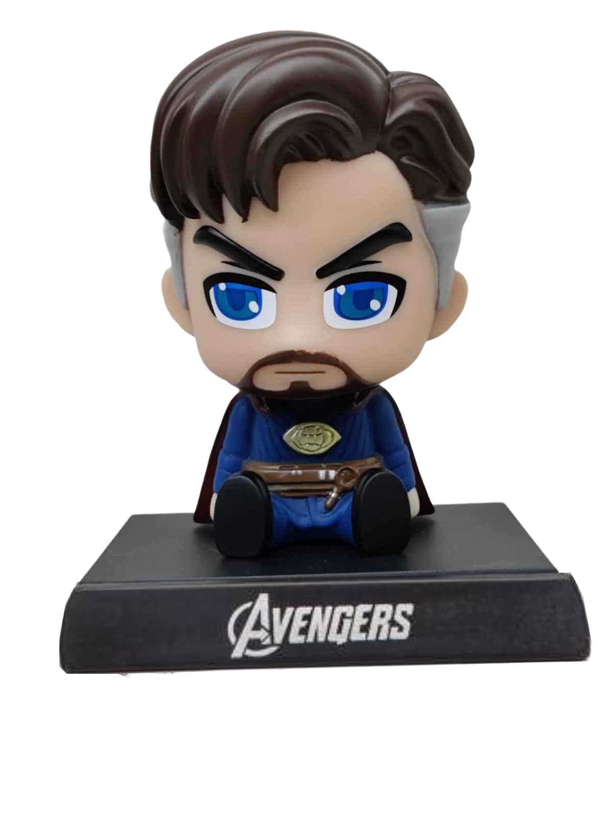 RVM Toys Bobble Head Doctor Strange For Car Dashboard With Mobile Holder Polyvinyl Chloride Action Figure Toys Collectible Bobblehead Showpiece For Office Desk Table Top Toy,Multicolor,12 X 9 cm