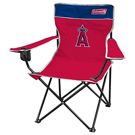 MLB Los Angeles Angels Broadband Quad Chair, Large, Red