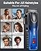 GinJee Professional Barber Clippers for Men Cordless & Corded - Rechargeable Hair Clipper & Trimmer Set with Fade Lever for Home Haircuts, Grooming Kit with Guide Combs, with Travel Case