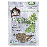 Club House, Quality Natural Herbs & Spices, Organic Basil Leaves, 10g