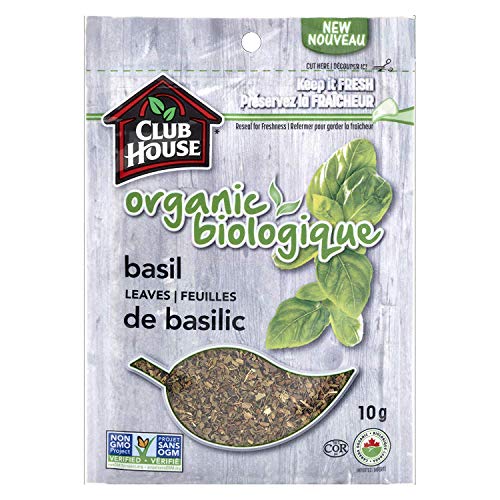 Club House - Club House, Quality Natural Herbs & Spices, Organic Basil Leaves, 10g