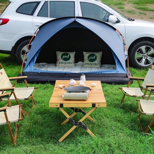 BOOMLATU 2 Man Inflatable Car Rooftop Tent - Portable, Easy Set-up, Four Season, Waterproof & Sun Resistant Camping Dome Tent - Suitable for SUVs, Trucks & Universal Auto Self-driving Tours - Image 9