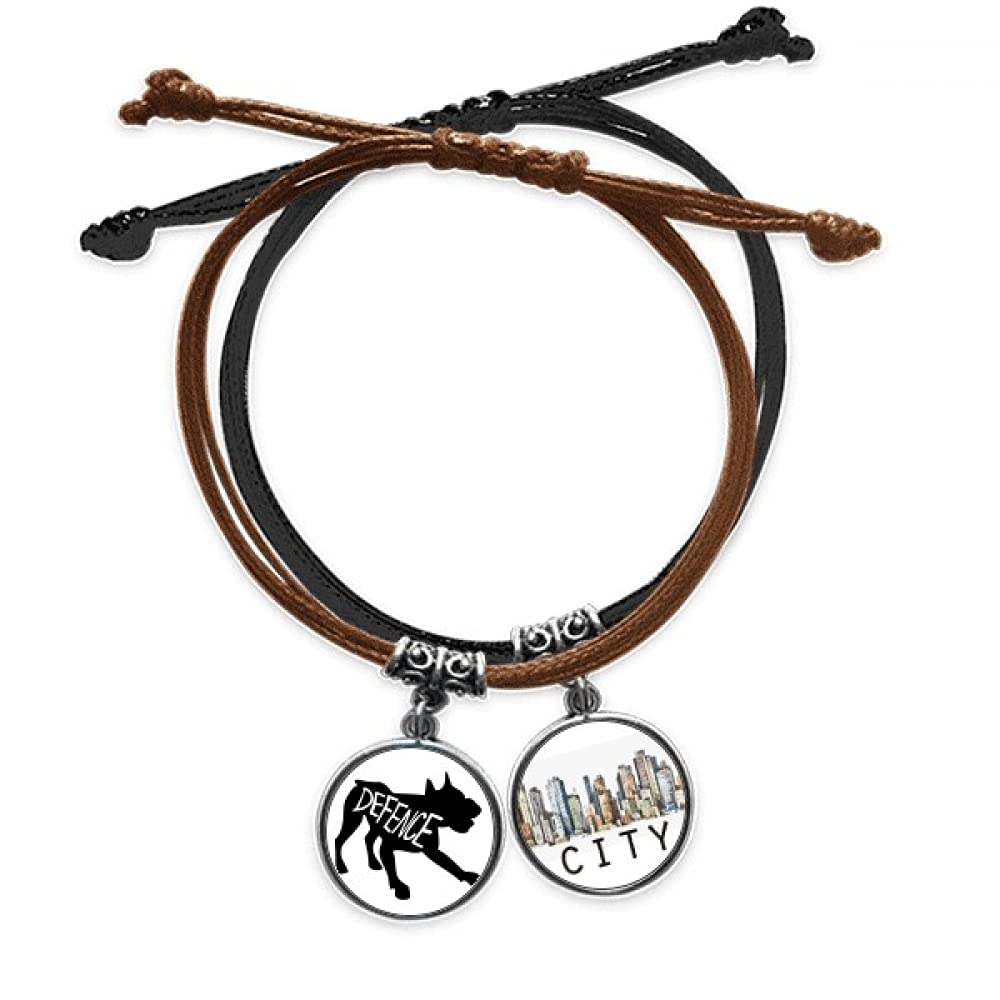 Bracelet âne silhouette noire cuir Sidi ajustable et durable - 3