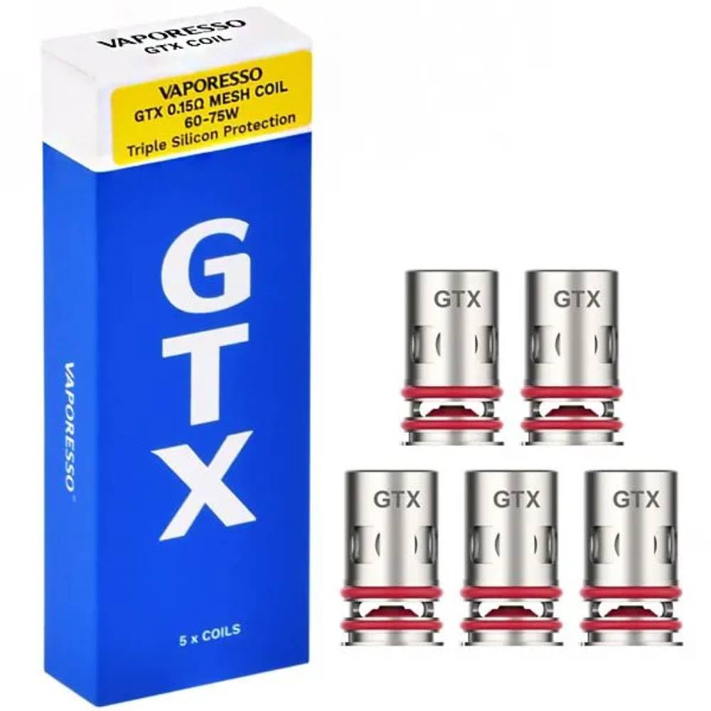 Vaporesso GTx Coil 5pack | NO NICOTINE (Mesh 0.15ohm V2)