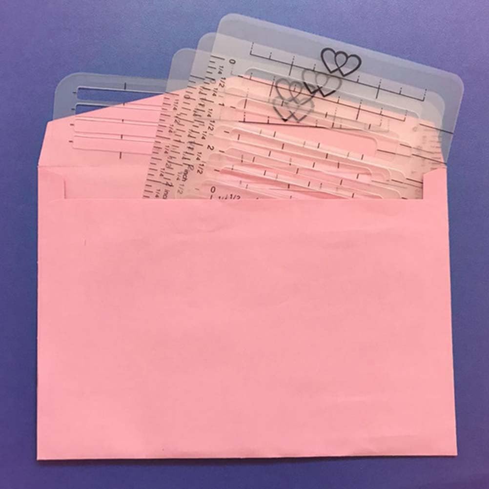 SUPVOX 4 Styles Envelope Addressing Guide Stencil, Durable PP Material Lettering Aid Templates, for Envelopes, Festival Thank You Cards, Scrapbooking - Image 5