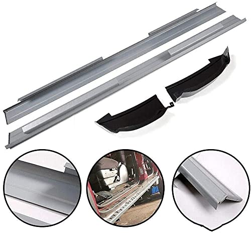 Kkoneauto Slip-On Metal Rocker Panels & Cab Corners Compatible With 1999-2007 Chevy Silverado Gmc Sierra 4 Door Crew Cab (2 Packages) #TOP1