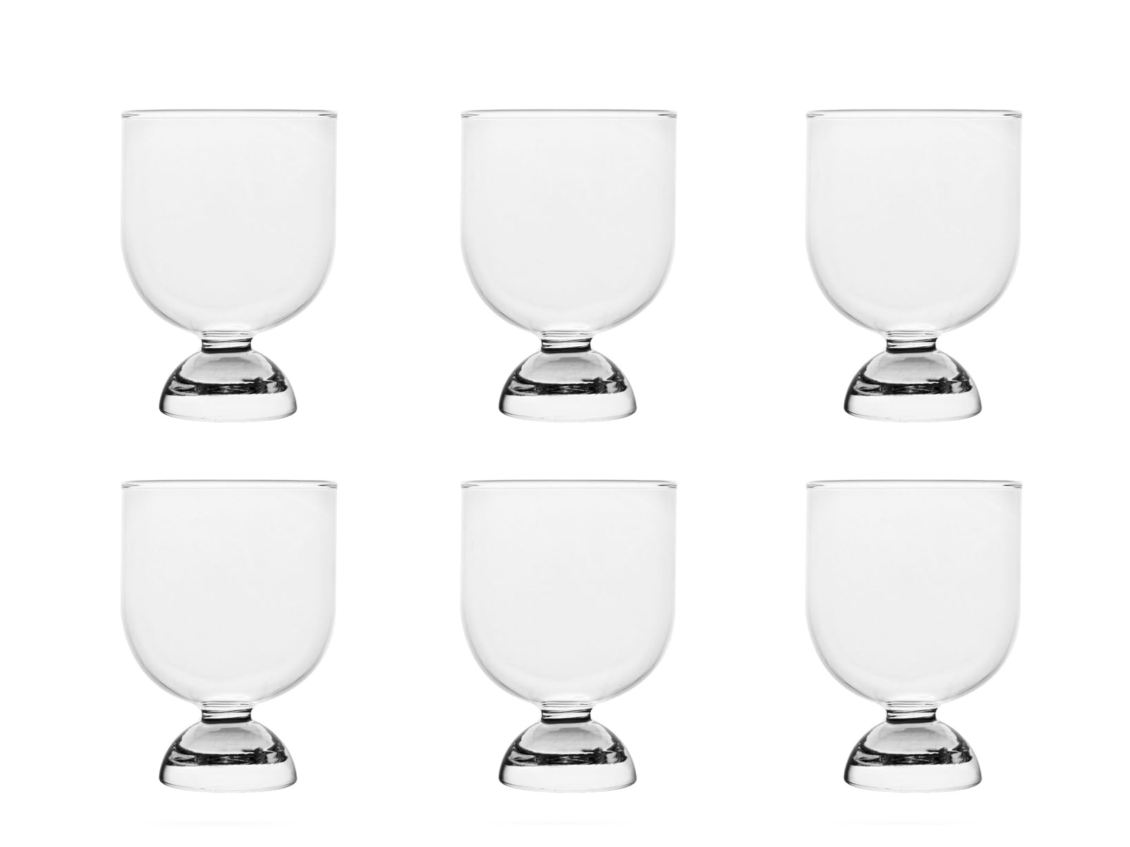H&h Set of 6 Modern Glasses CC260
