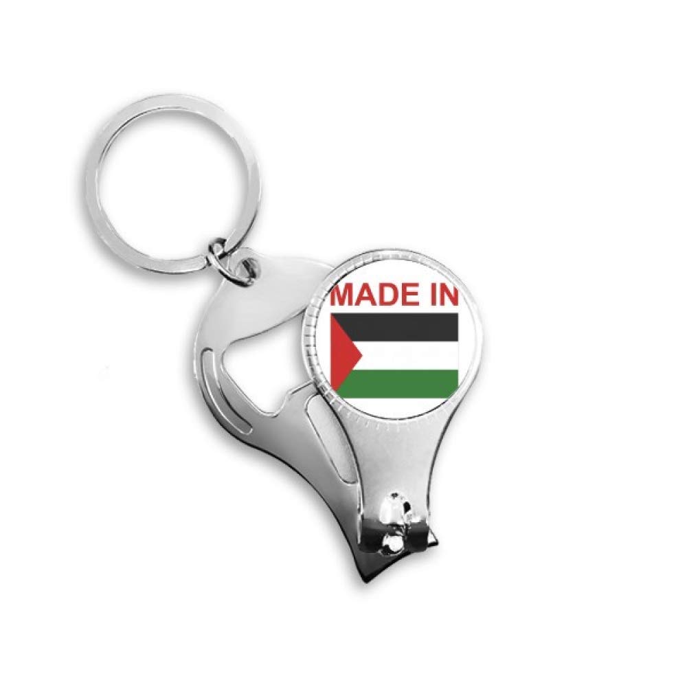 Porte-clés avec décapsuleur Palestine Country Love en métal