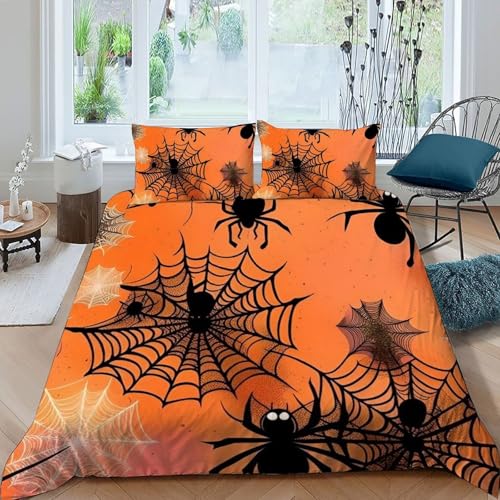 Housse de couette double araignée en peluche microfibre 200x200