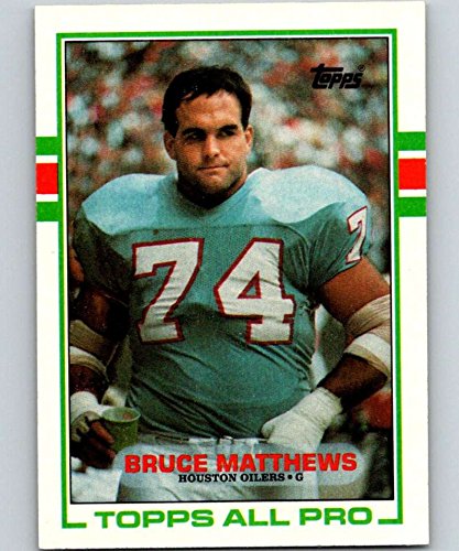 Amazon.com: 1989 Topps Football #91 Bruce Matthews RC Rookie