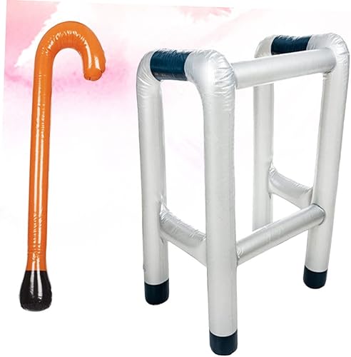 Miniatura 8 de 2 piezas de marco inflable Zimmer y bastón novedad accesorio de accesorios inflables divertidos para fiestas, Halloween y eventos temáticos