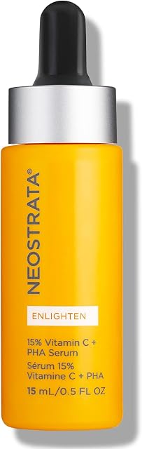 NEOSTRATA 15% Vitamin C Face Serum, PHA + Green Tea Brightening Serum, Visibly Fade Dark Spots for Brighter and Glowing Skin, Helps with Uneven Skin Tone and Texture, Discolouration, Made with Antioxidants, 0.5 fl. oz